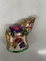 Christ Baum Schmuck Schaukelpferd Glas neuwertig