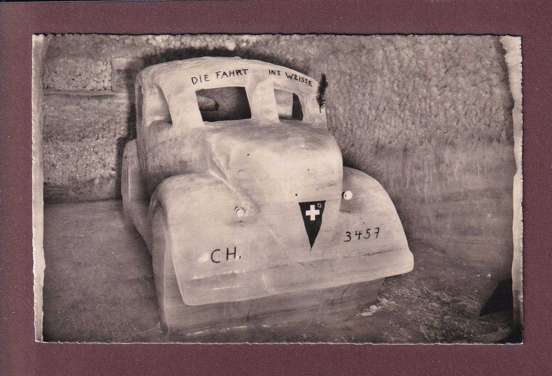 Ansichtskarten: JUNGFRAUJOCH - Eispalast - 1946 – Gebraucht aus Pully von nicecards