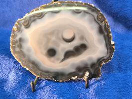 Mega Achatscheibe  Planeten  auf Ständer, Durchmesser 16cm