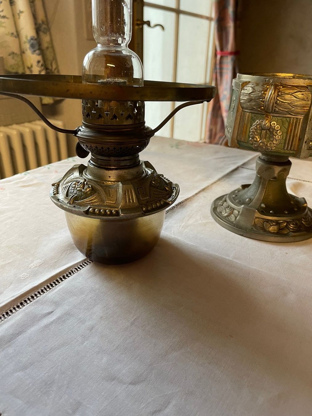 Lampen: Antik Petrollampe - lampe à pétrole ancienne – Gebraucht aus La Croix (Lutry) von Sporades 4