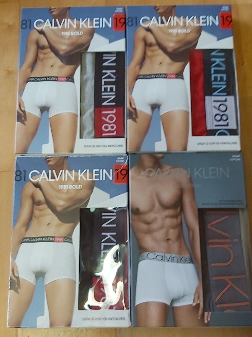 Calvin Klein Unterwäsche: 4 Paar Calvin Klein Trunks, Boxer, Grösse S, neu – Neu und originalverpackt aus Uffikon von san123day