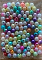 Acrylperlen bunt, 6mm, ca 100 Stück