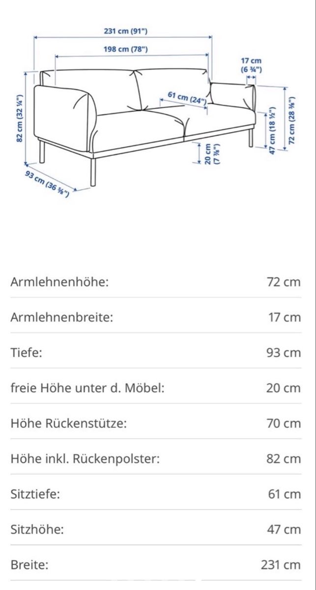 Ikea Sofas: Sofa, 3-Sitzer – Neuf (Voir description) à Zürich par toy_2vbk 2