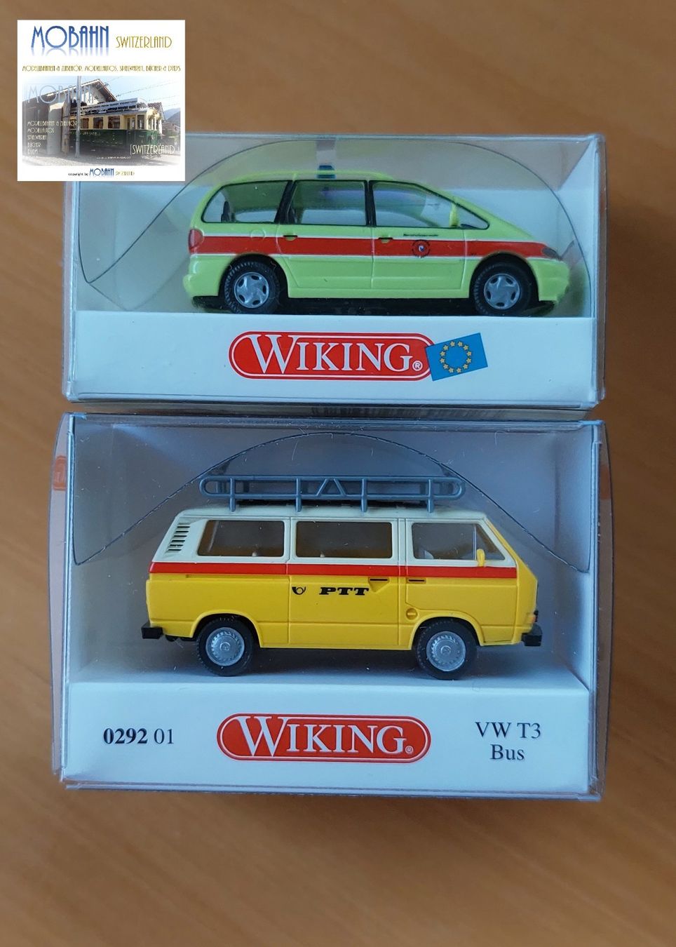 Wiking Modellini d'auto: WIKING - 2 CH-Modelle im Set - 1:87 – Nuovo e nell'imballaggio originale da Rotkreuz venduto da MOBAHN-1zu87