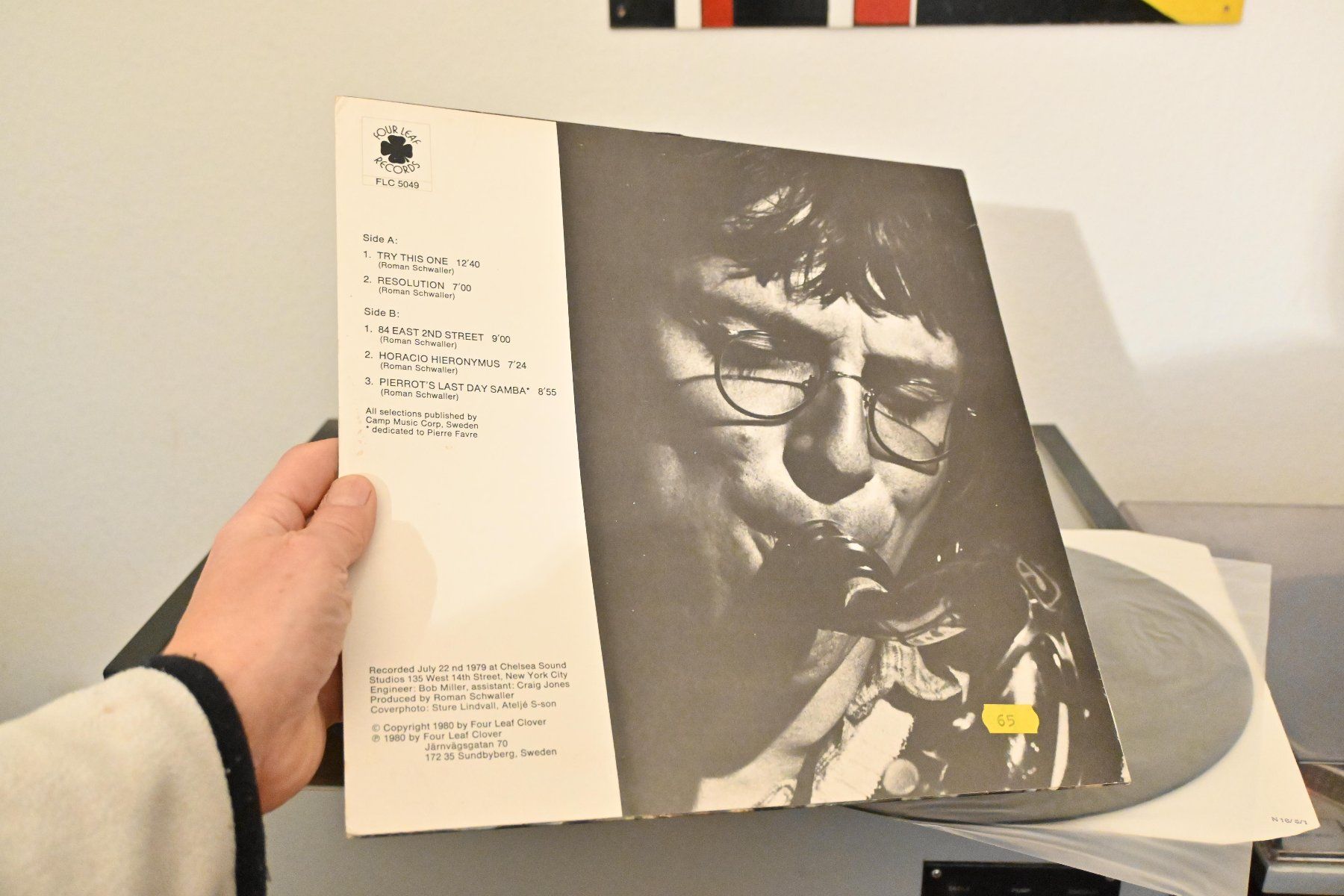 Dischi in vinile: Roman Schwaller Quartet SAME Sweden 1980 VG+/VG+ – Usato da Pfaffhausen venduto da mono_rec 3