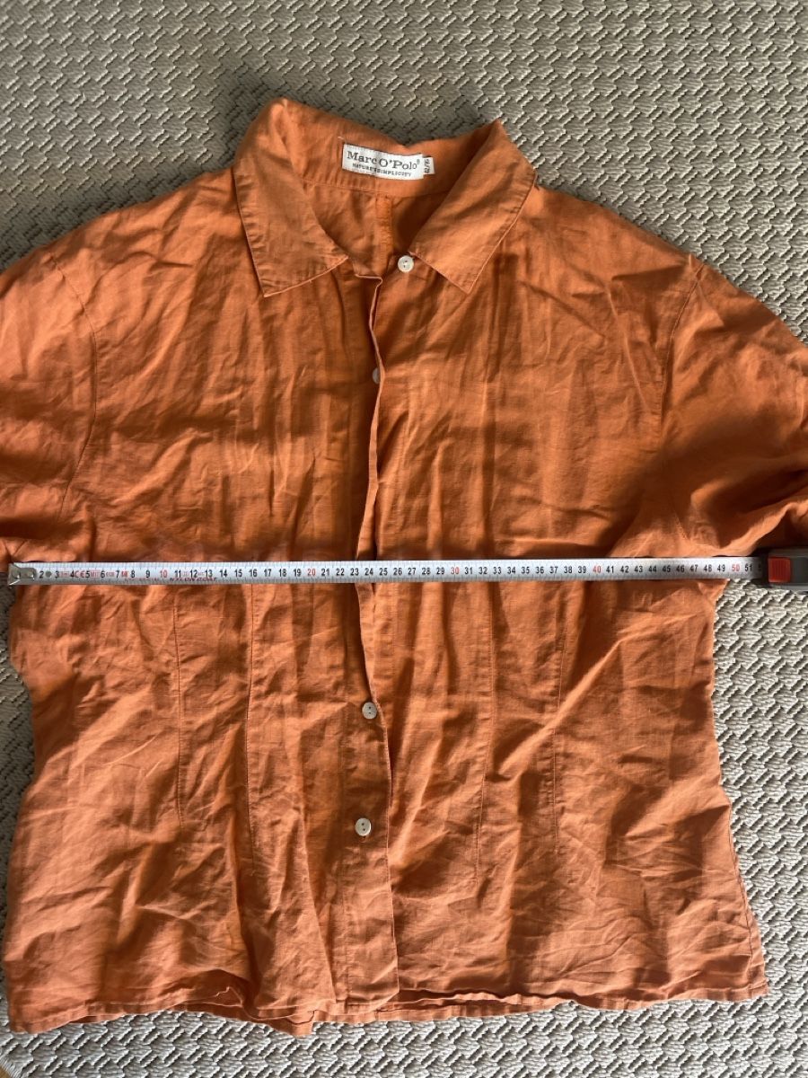 Camicette: Marc O'Polo Hemd, Leinen, Orange, 42 – Usato da Solothurn venduto da Bobesch08 7