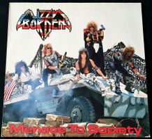 Lizzy Borden ‎– Menace To Society - 1986 - First Press - OIS