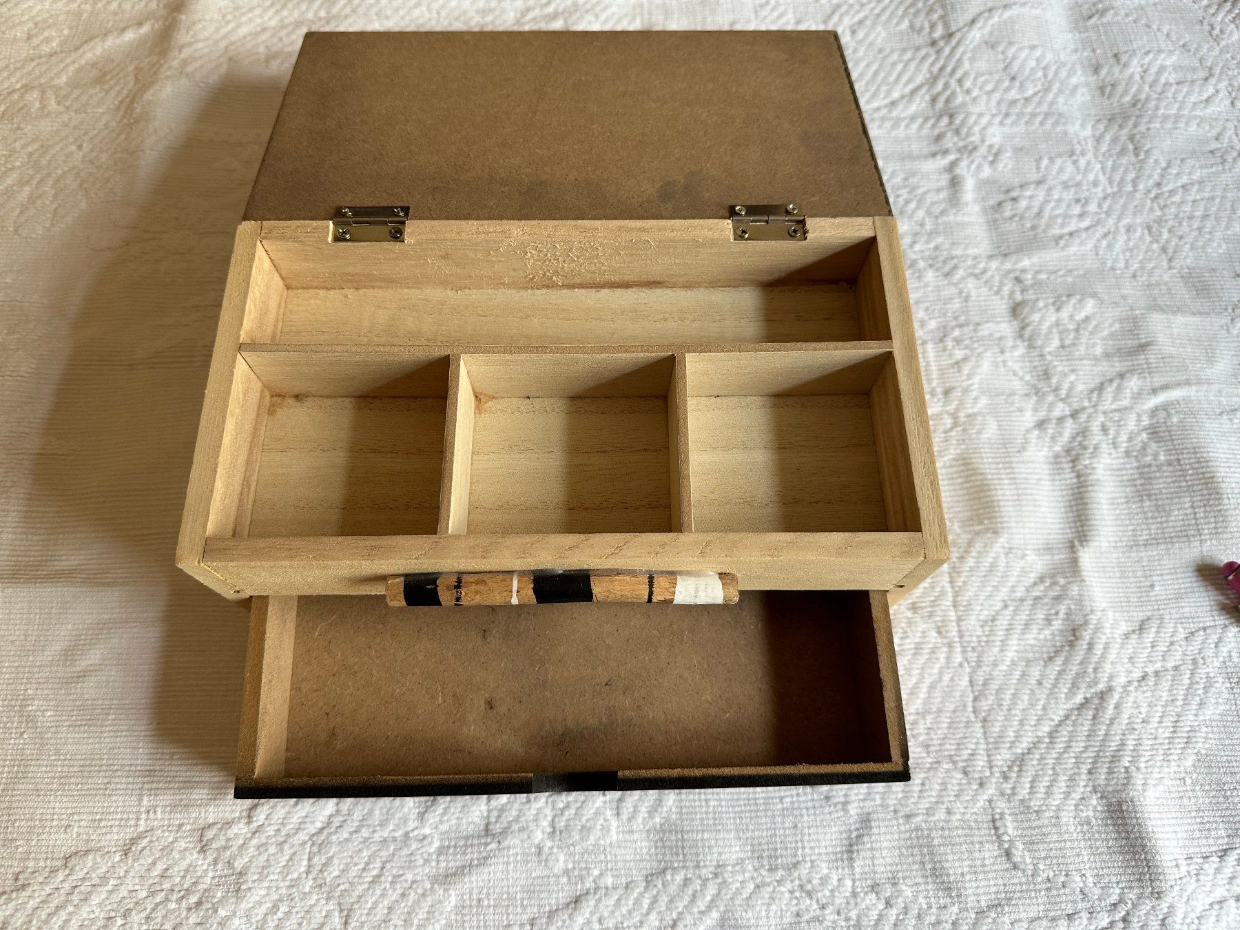 Portagioie: Boite de rangement noire avec 1 tiroir – Usato da Ste-Croix venduto da mjmg 1