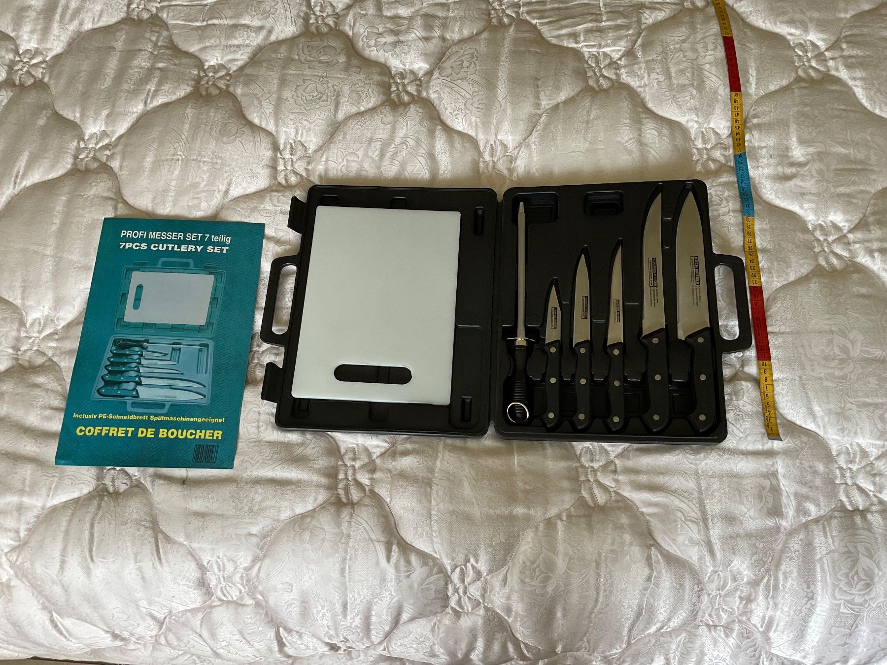 Coltelli: NEU, Profi Messer Set mit Koffer, 7-teilig, – Nuovo (secondo la descrizione) da Regensdorf venduto da Polo101