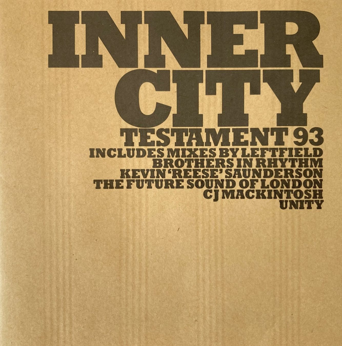 CD: INNER CITY - TESTAMENT 93 – Usato da Bottens venduto da hotter-than-hell