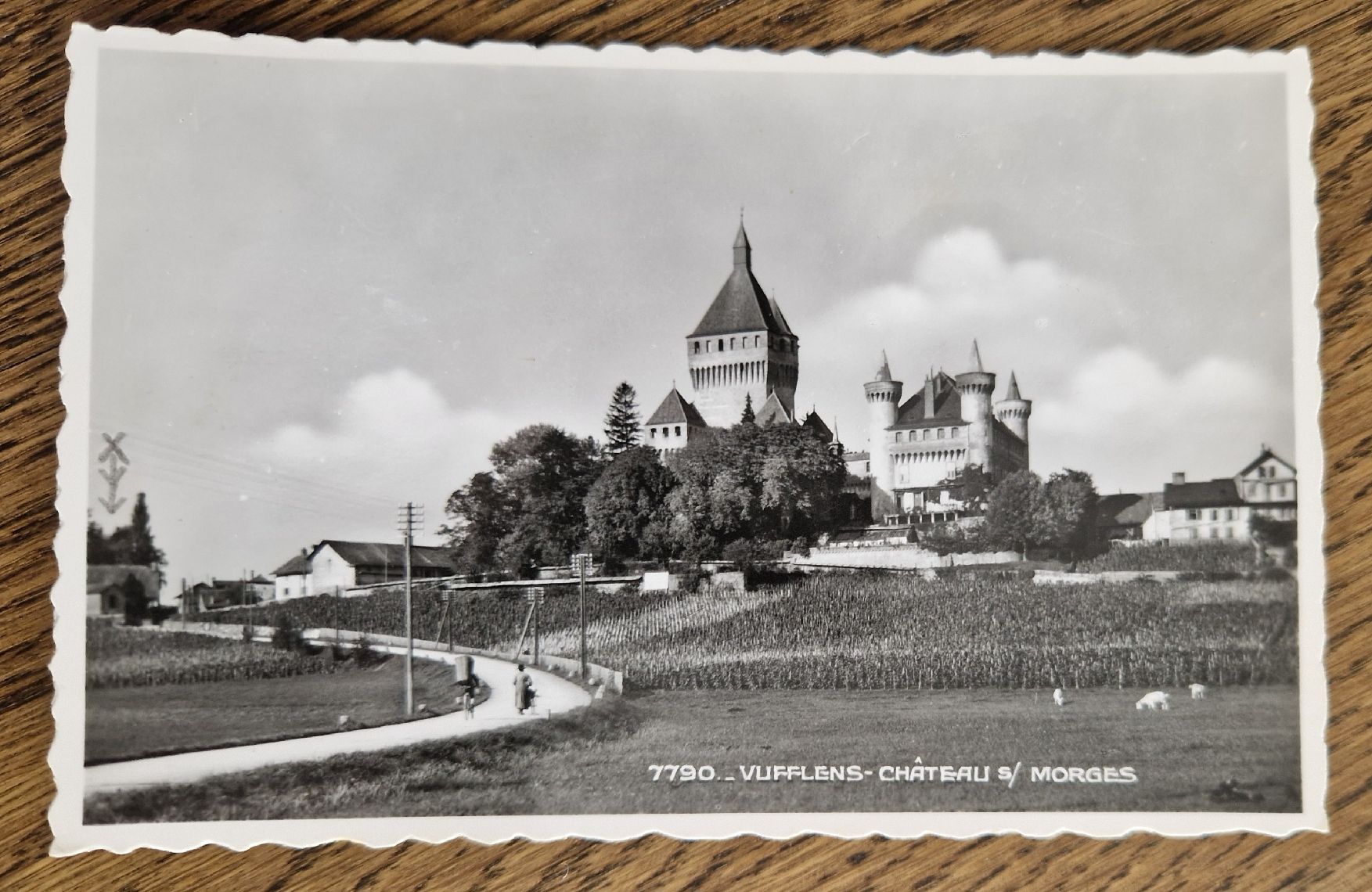 Ansichtskarten: Vufflens, Château s. Morges – Gebraucht aus Ebikon von Donar50