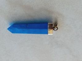 Schlüsselanhänger. Howelit Stone Blau