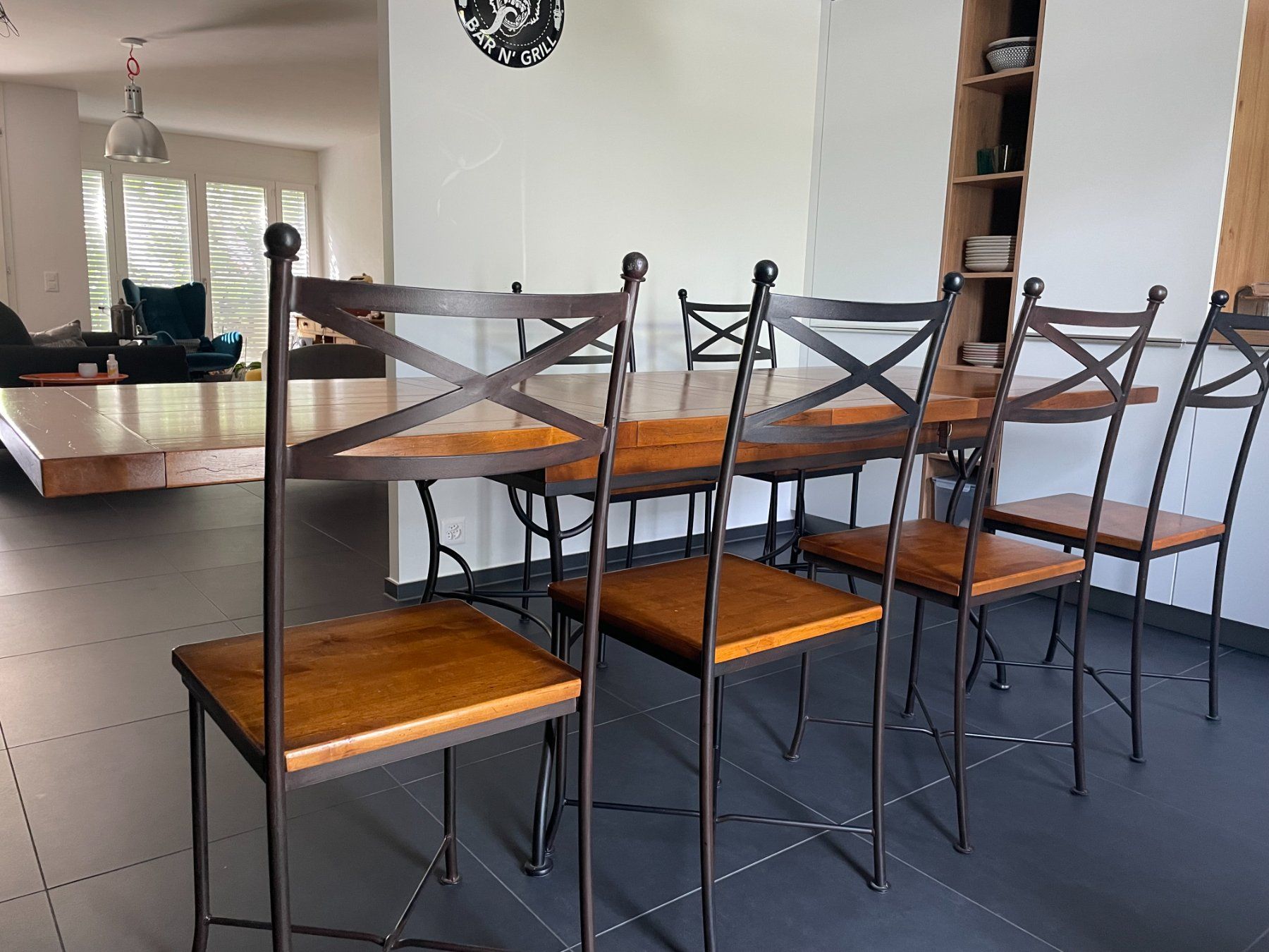 Set di tavolo e panche: Table de salle à manger avec chaises – Usato da Onex venduto da lul_wjz2 4