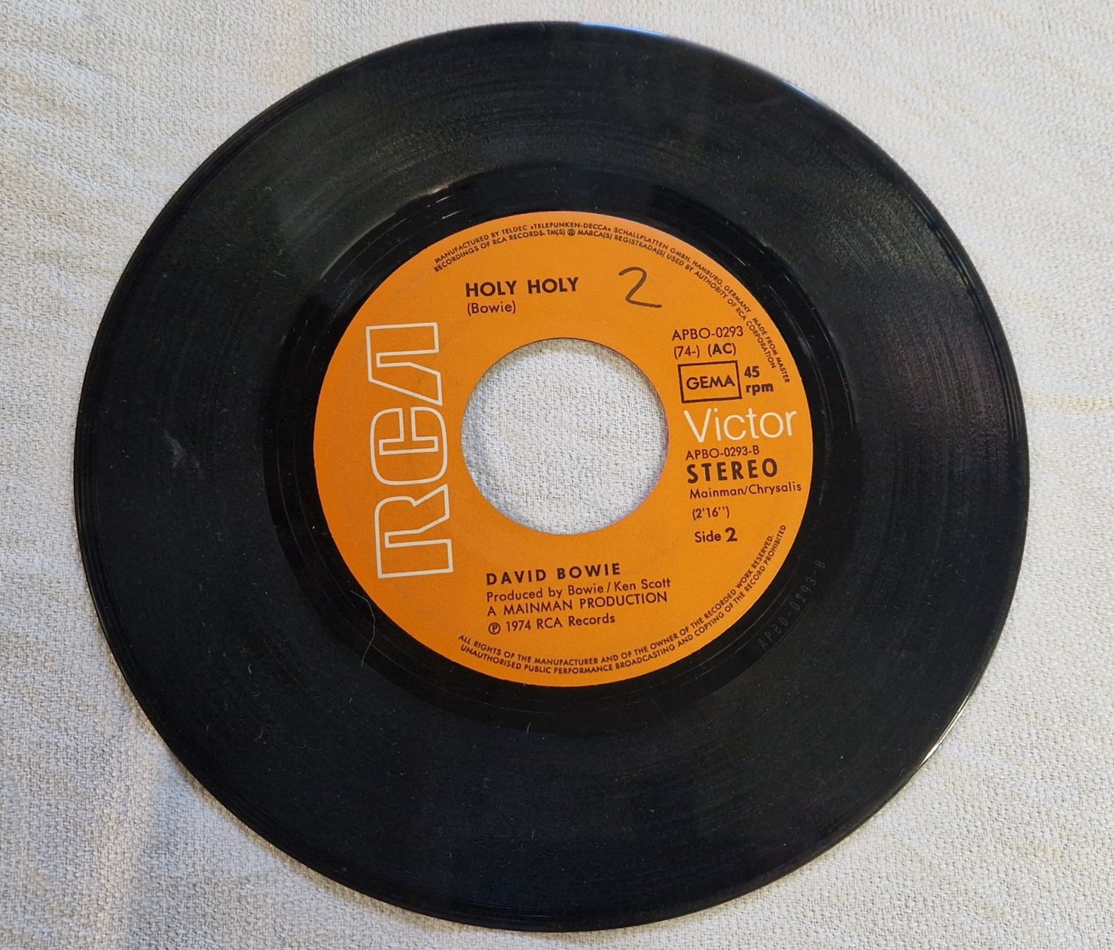 Schallplatten: David Bowie Vinyl Single – Gebraucht aus Bilten von Mic2022 4