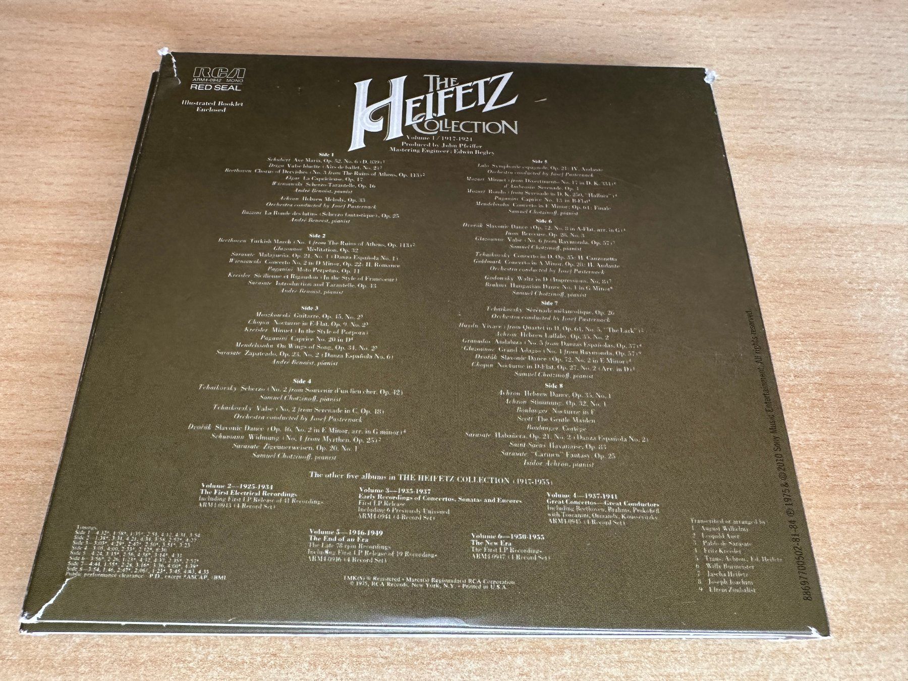 CD: The Heifetz Collection • Volume 1 / 1917-1924 - 4 CD – Usato da Rikon im Tösstal venduto da Alpenmutz 1