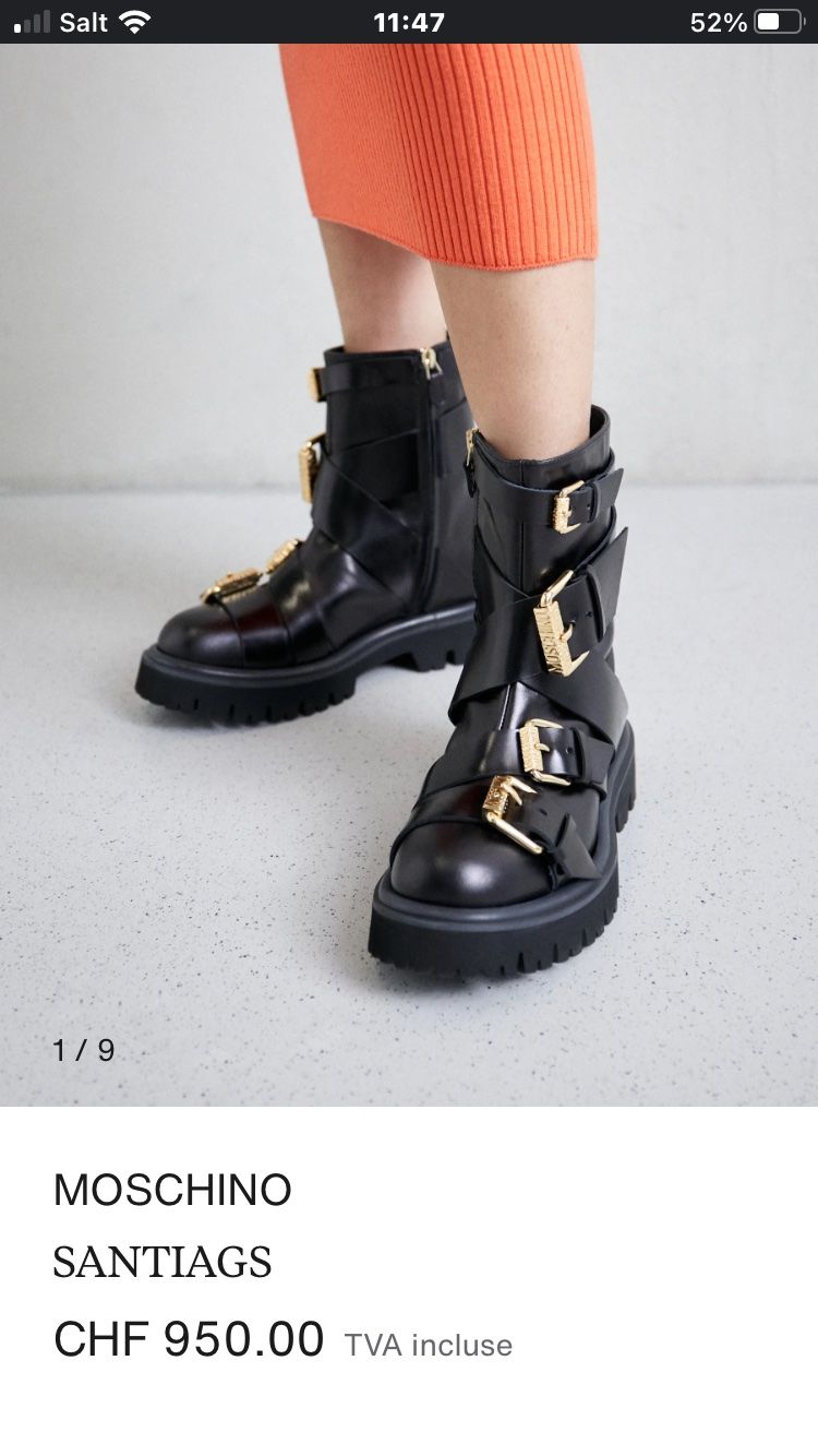 Moschino Scarpe da donna: Boots moschino noires montantes – Usato da Boncourt venduto da Ambiance