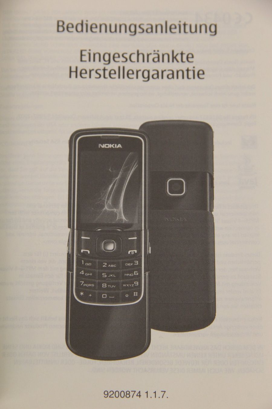 Nokia Telefoni cellulari / Smartphones: Nokia 8600 Luna Bedienungsanleitung – Nuovo (secondo la descrizione) da Dittingen venduto da C-Zero1-E 1