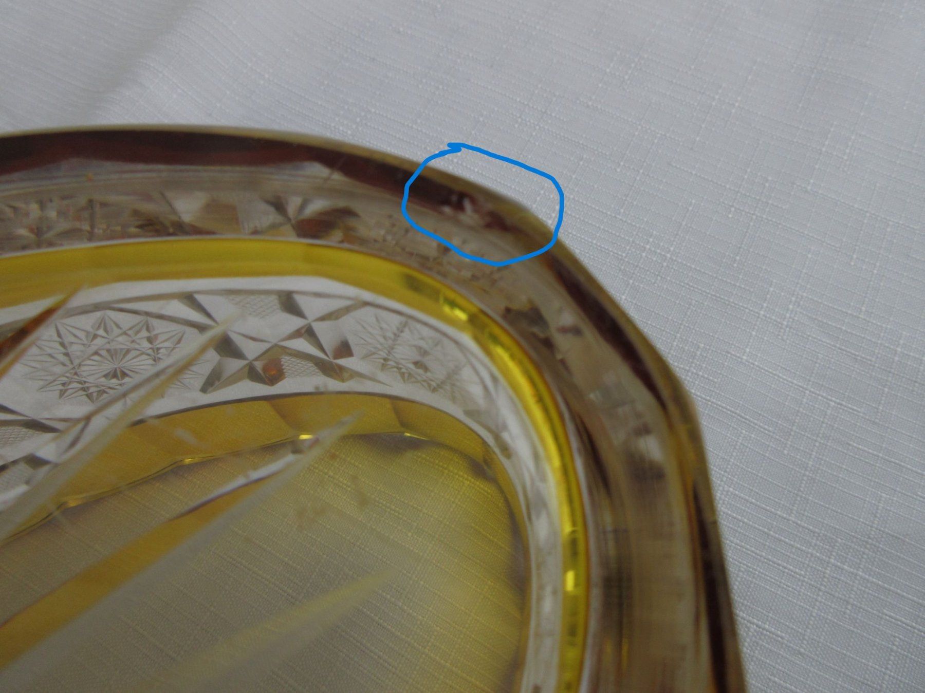 Ciotole: Ovale Kristallschale, bernsteinfarben – Usato da Binningen venduto da Oldfashion 7