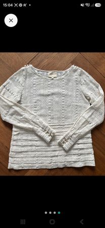 Blouse dentelle écru T.34 Sézane