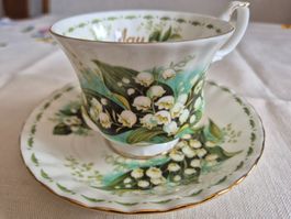 Tasse & Untertasse Maiglöckchen "May" vintage