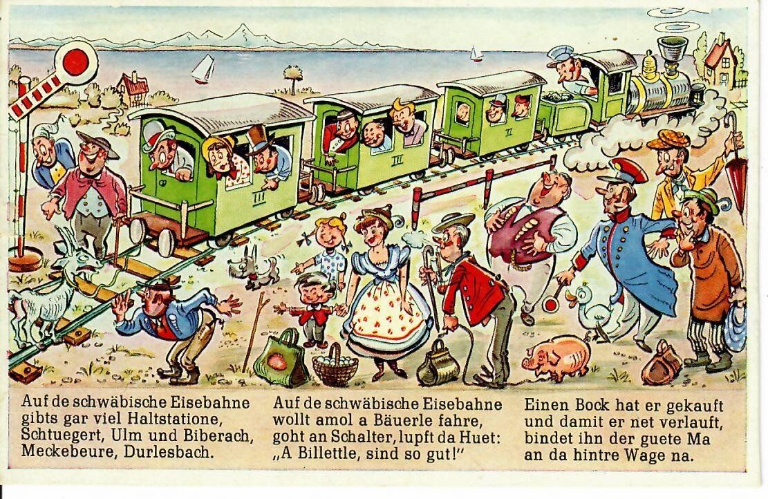 Cartoline postali: schwäbsche Eisenbahn – Usato da Hochdorf venduto da Ziegel-16