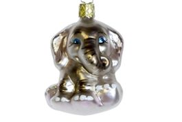 Weihnachtskugel - Glasornament "Elefant Ella"