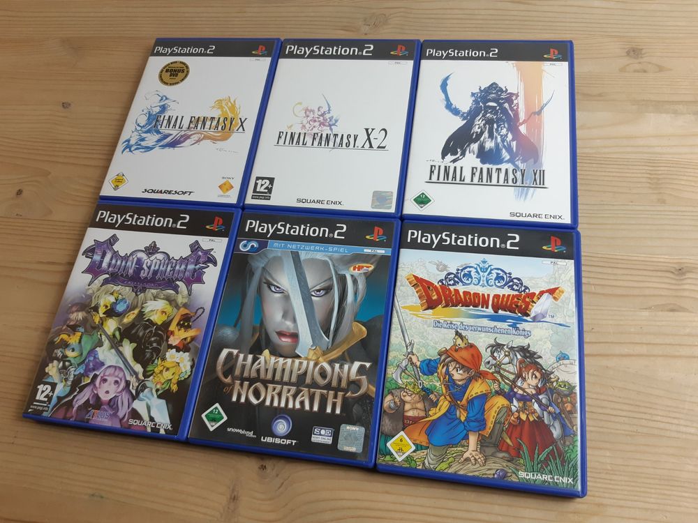 6 RPG für PS2: Final Fantasy X Odin Sphere Dragon Quest +.. (Gebraucht ...