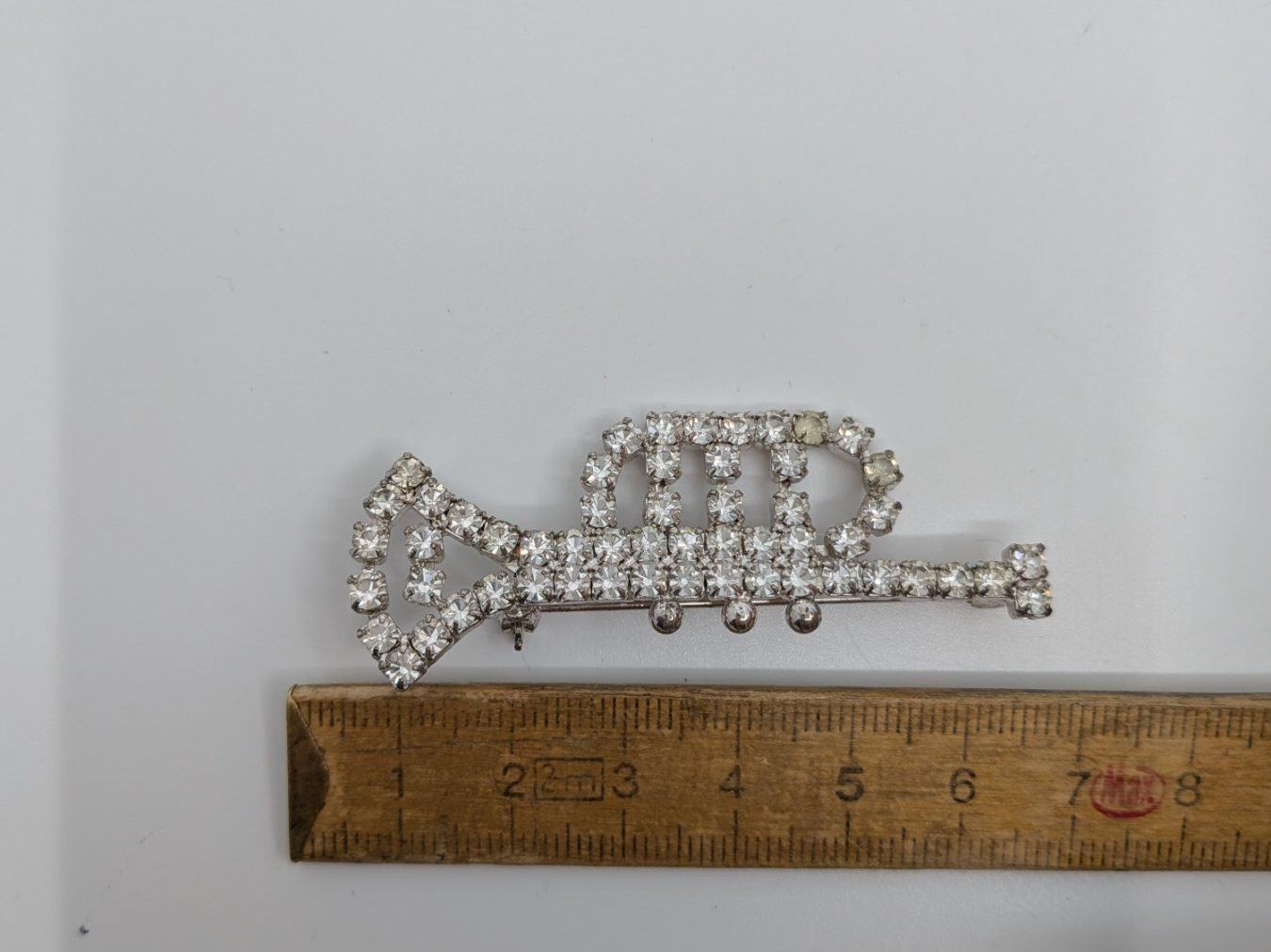 Spille & Fermagli: Brosche Trompete Strass Gablonz – Usato da Emmen venduto da magelan 3