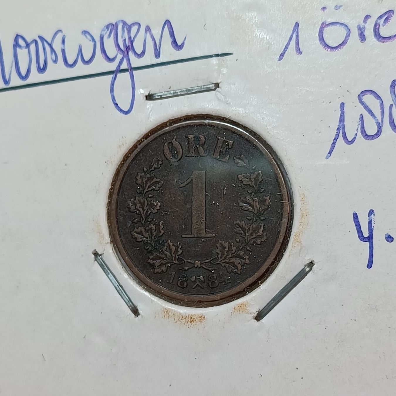 Tutti le monete: 1 Öre 1884 Norwegen – Usato da Pfäffikon ZH venduto da Welt_Muenzen