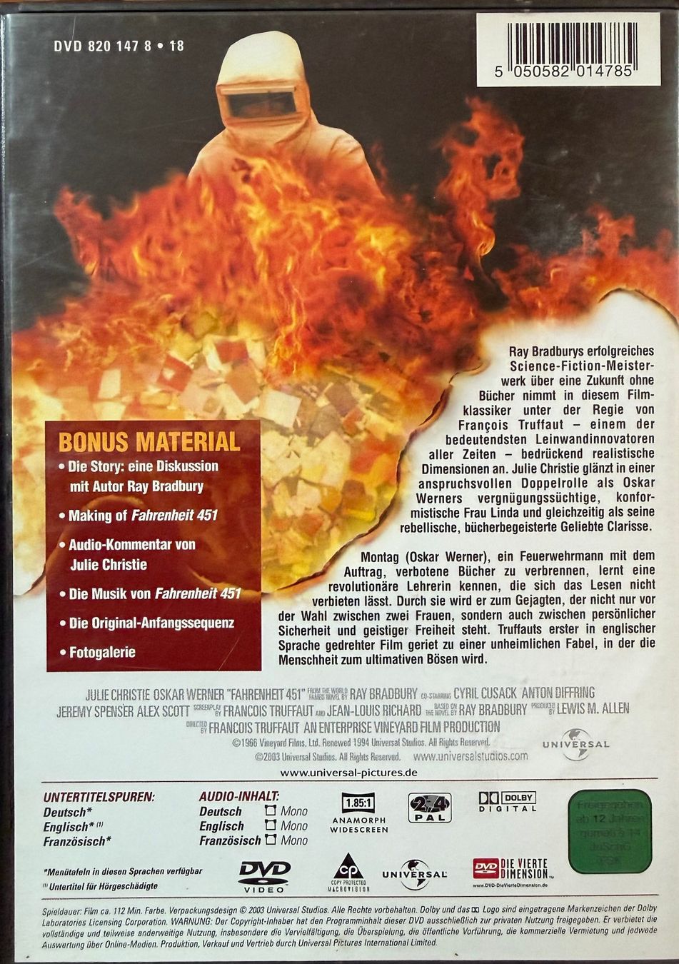 Tutti i DVDs: DVD - Fahrenheit 451 – Usato da Zäziwil venduto da kreative-ideen 1