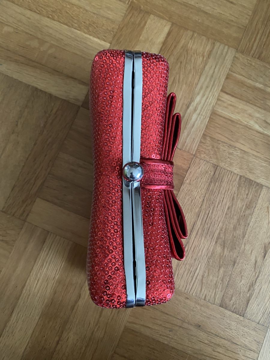 Borse da donna: Rote Pailletten Clutch – Usato da Siebnen venduto da mel_b_789 2