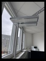 Stehleuchte Bürolampe Metall Aluminium perforiert Lampe neu