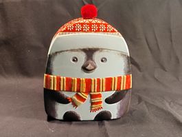 Blechbüchse, Pinguin mit Halstuch
