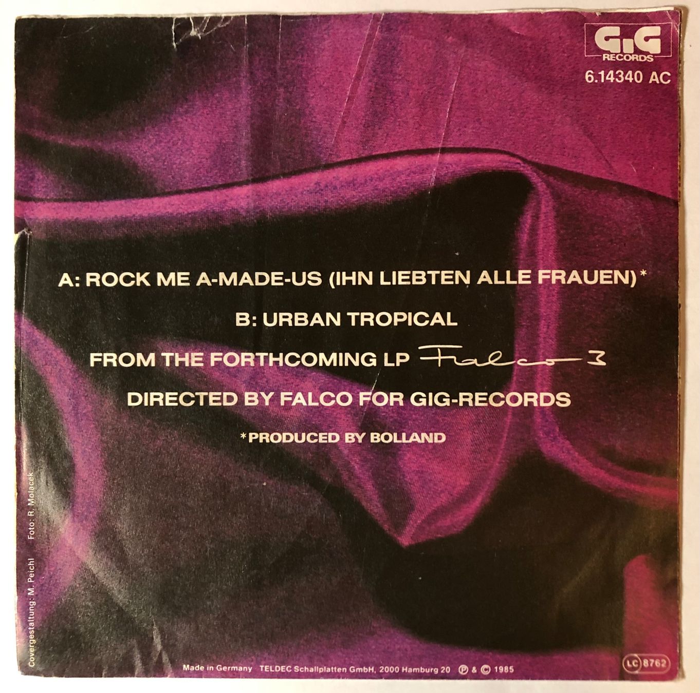 Dischi in vinile: FALCO - ROCK ME AMADEUS – Usato da Poliez-Pittet venduto da Newtown-Records 1