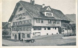 Malters Hotel Kreuz Metzgerei c1930