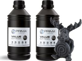 2x PrimaCreator Value UV DLP Resin Harz 1000ml Black schwarz