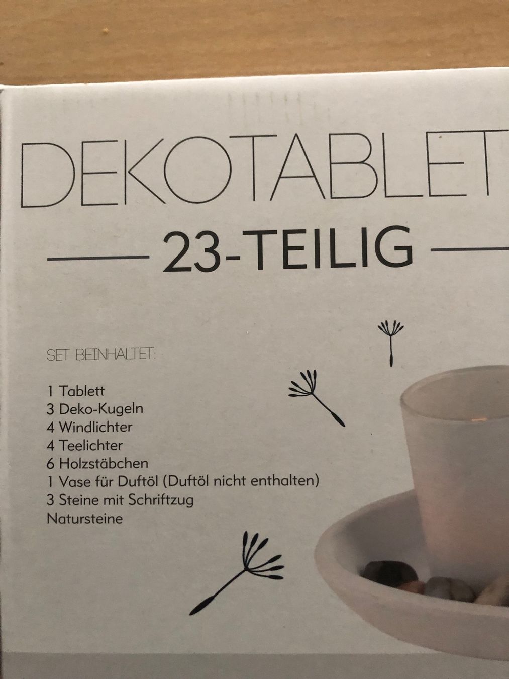 Tutte le decorazioni: Dekotablett - 23teilig – Nuovo e nell'imballaggio originale da Oberuzwil venduto da jabano 1