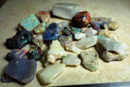 Opal LOT Lightning Ridge 231ct Natur