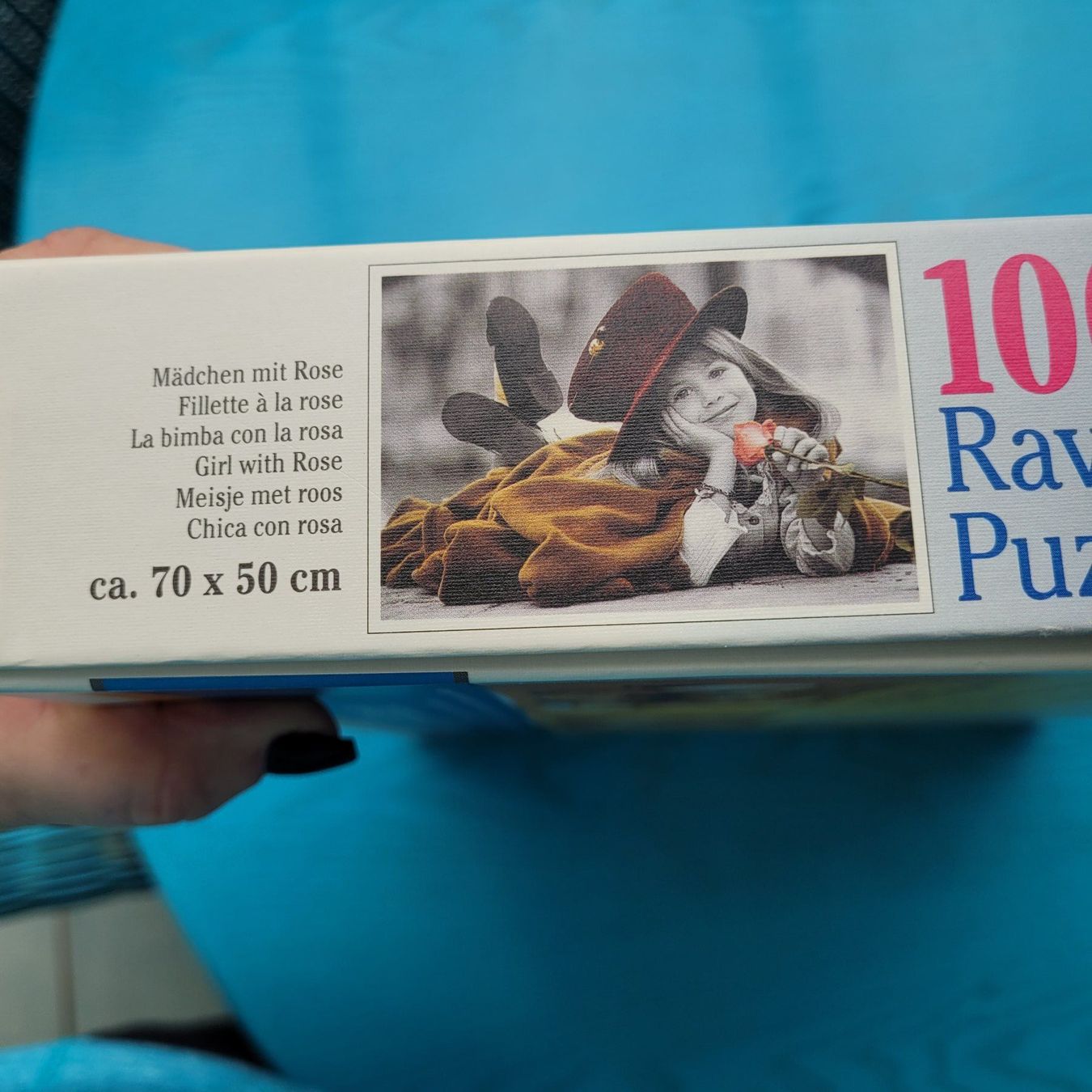 Ravensburger Puzzles: Ravensburger Puzzle/ Mädchen mit Rose / 1000 Teile – Neu (gemäss Beschreibung) aus SCHÜBELBACH von CoKaHa 1