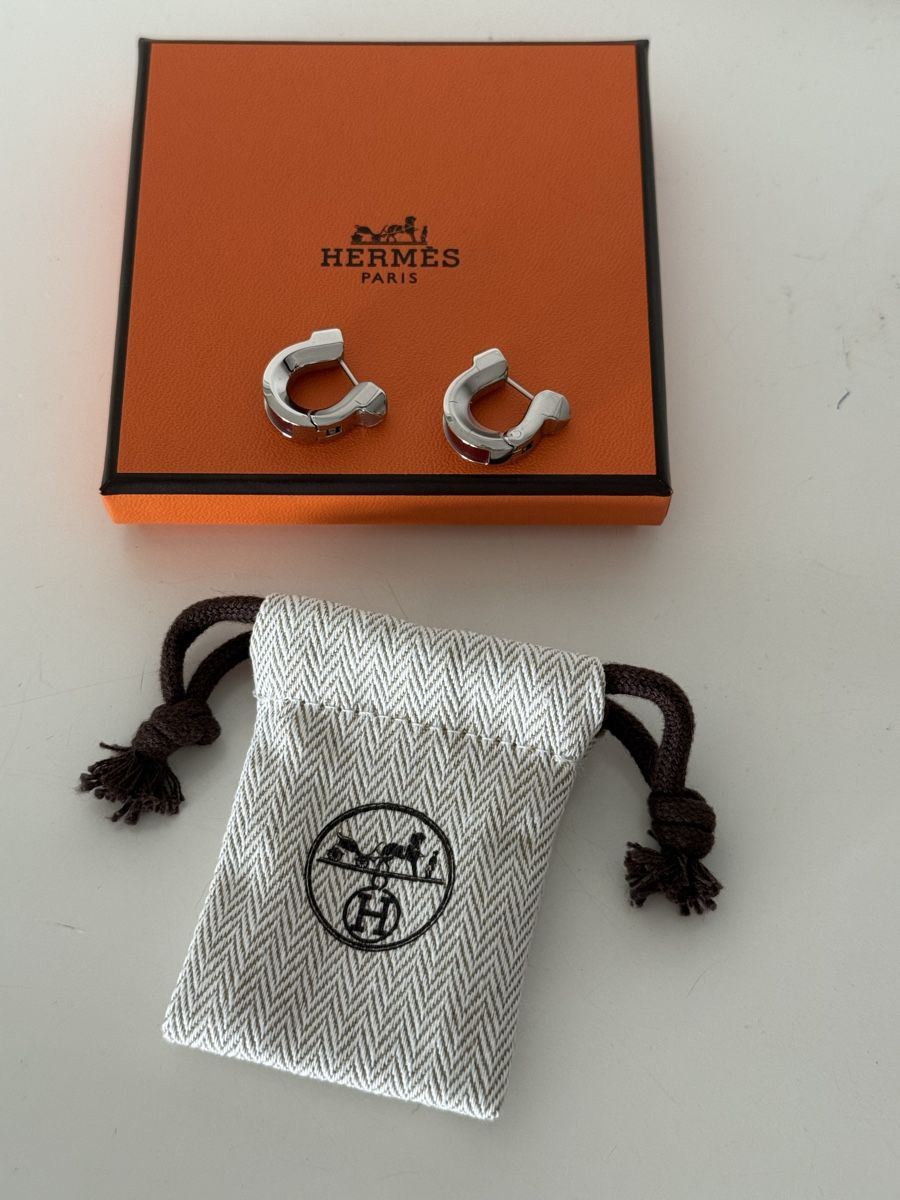 Hermès Orecchini pendenti & Orecchini a lobo: Orig. Hermes Jockette Ohrringe Np1050.-  – Usato da Wallisellen venduto da Aboutfashion 4