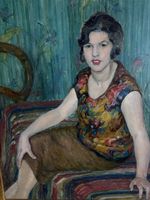 FAILLETTAZ Adrienne (1893-1968) Huile Portrait