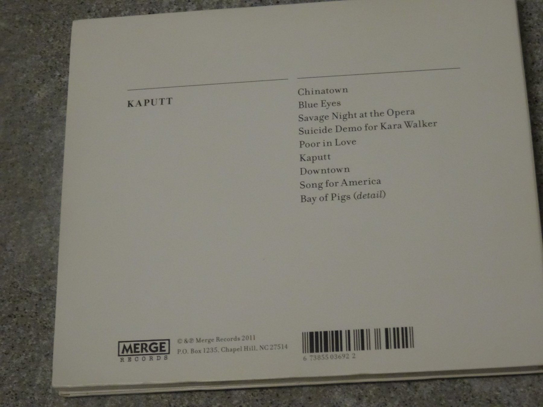 CD: Destroyer - Kaputt CD – Usato da Olten venduto da Disc-Ausverkauf 1