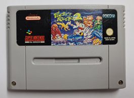 Pocky & Rocky 2 ☠️ Super Nintendo SNES PAL UKV 👉 RARITÄT