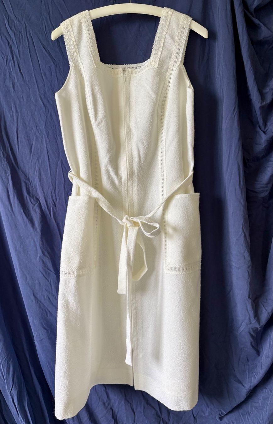 Hanro Vestiti: Weisses Frottee-Trägerkleid – Usato da Oberrieden venduto da pet_n2c2 1