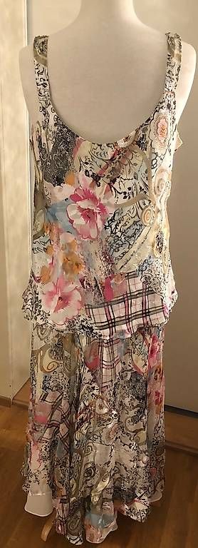 Vestiti: l Sommerliches, leichtes Kleid mit speziellem Muster, Gr.L – Usato da Zürich venduto da Cds10 2