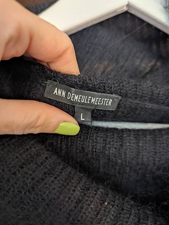 Pulls & Sweat-shirts: Schwarzer Mohair-Pullover – D'occasion à Zürich par lin_6dtc 1
