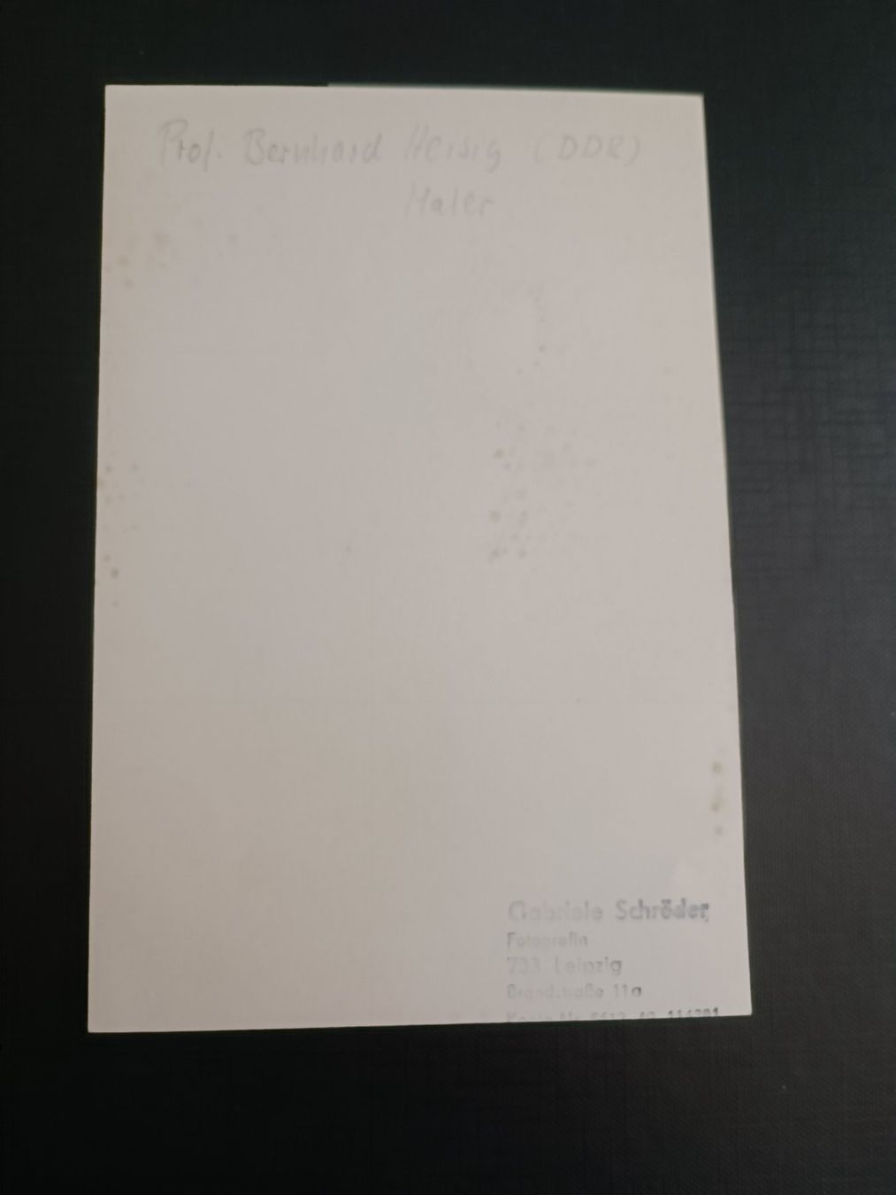 Autogramme: Bernhard Heisig - Deutscher Maler - handsigniert - † 2011 – Gebraucht aus Menziken von Artographs 1