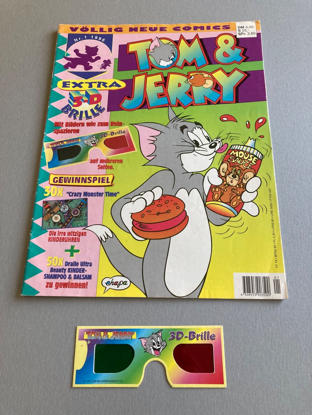 Fumetti: Comic Tom & Jerry mit Extra 3 D Brille – Usato da Wald ZH venduto da Liedermacher