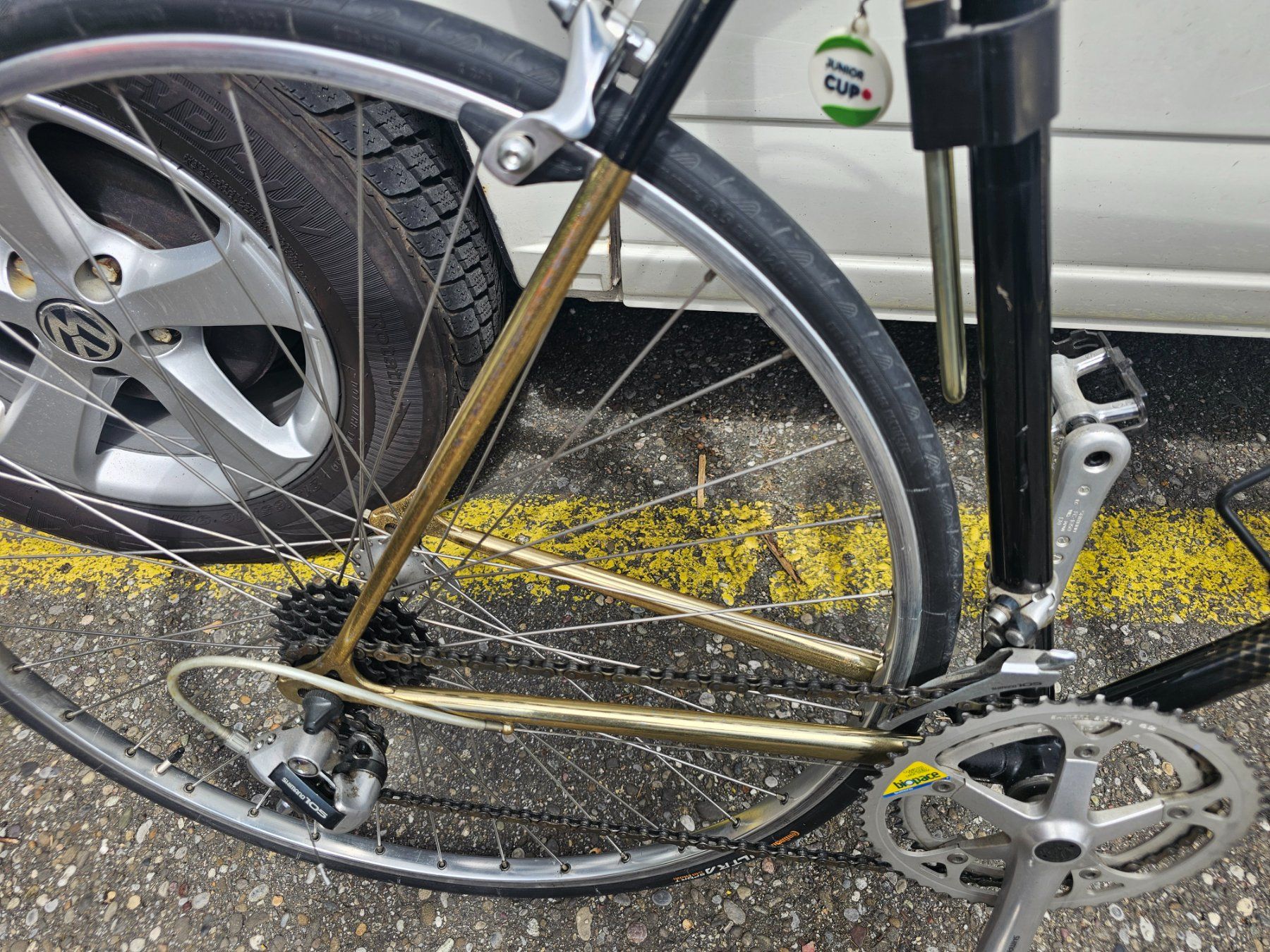 Velos: Rennvelo Gold & Black RH 53 cm – Gebraucht aus kleindöttingen von Jimi-Hendrix 3