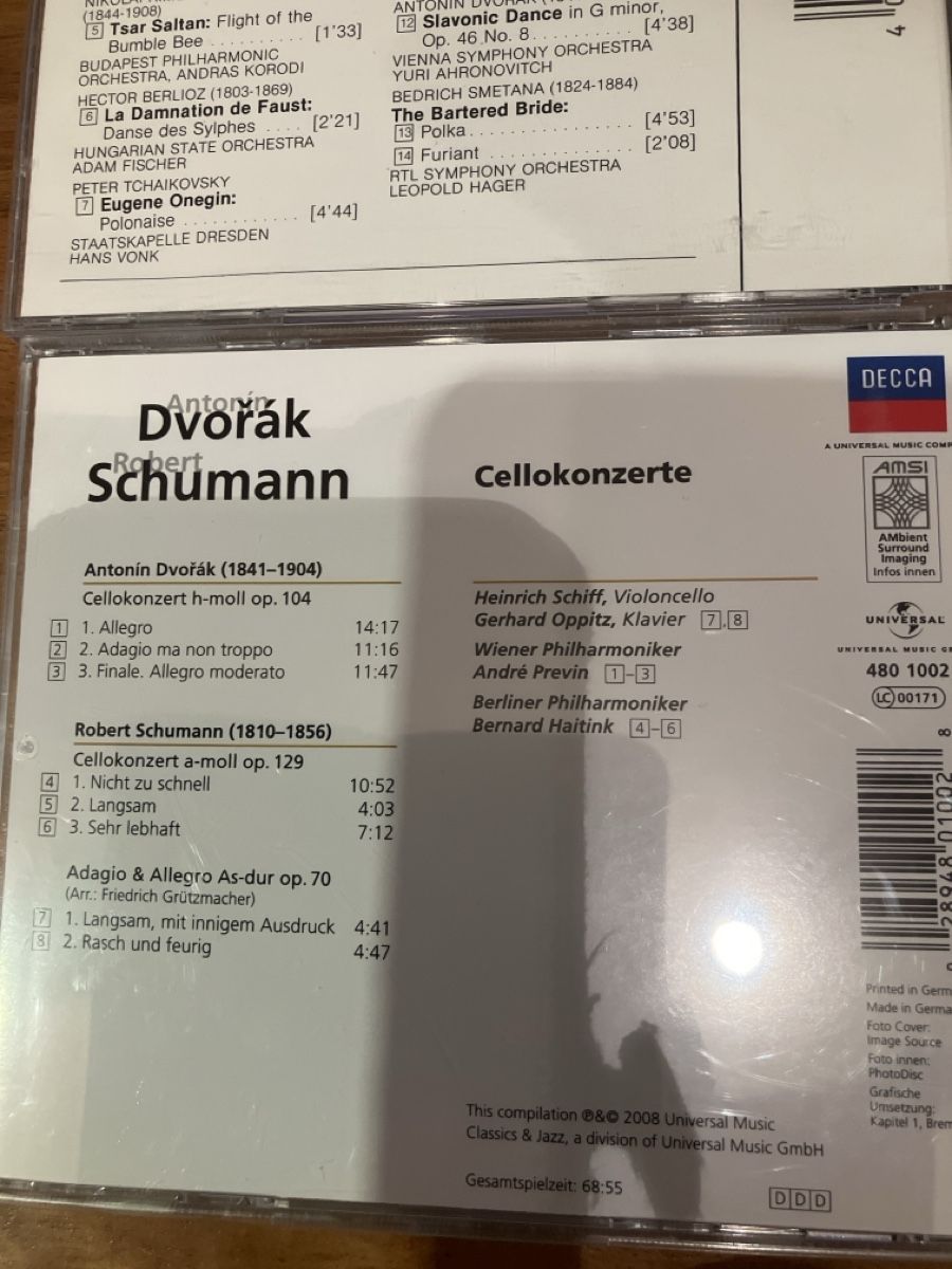 CDs: Dvorak Schumann Schiff, Haitink, Klassisch – Gebraucht aus Bichwil von Bac2 7